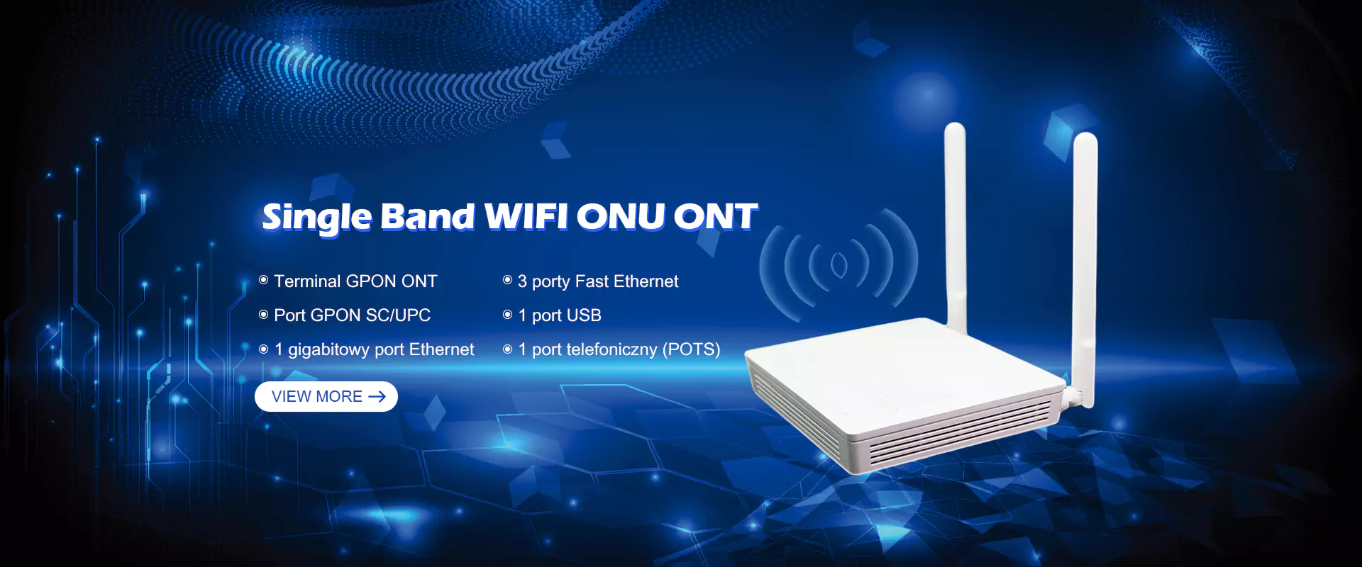 Single Band WiFi Onu Ont -Lieferant